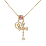 Crystal Cross Vintage Necklace