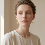 Crystal Diamond-Shaped Earrings