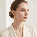Crystal Diamond-Shaped Earrings
