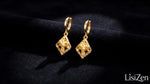 Crystal Diamond-Shaped Earrings
