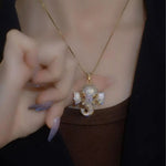 Crystal Elephant Pendant Necklace