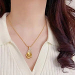 Crystal Feather Beaded Chain Minimalist Pendant Necklace
