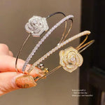 Crystal Flower Double-Layer Open Retro Bracelet