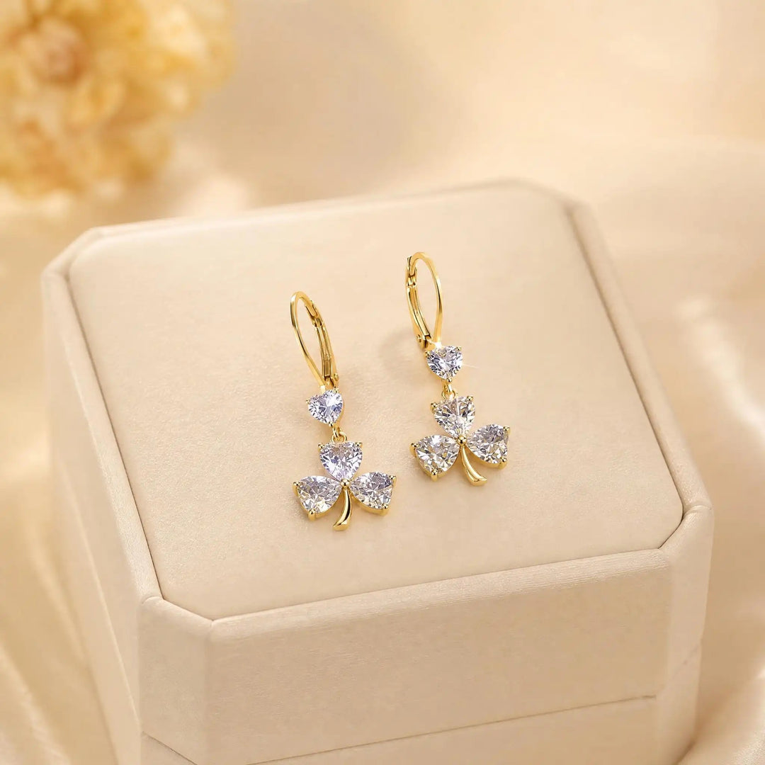 Crystal Flower Earrings