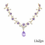 Crystal Flower Necklace