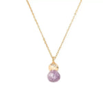 Crystal Gentle Purple Gourd Necklace