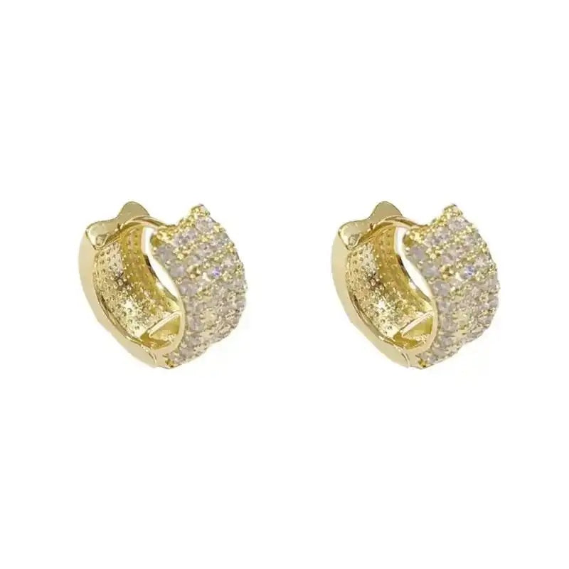 Crystal Geometric Small Ear Cuffs