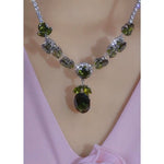 Crystal Green Gemstone Jewelry Set
