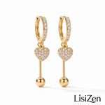 Crystal Heart Earrings