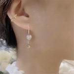 Crystal Heart Earrings