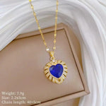 Crystal Heavy Industry Heart Real Necklace