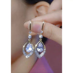 Crystal Long Drop Earrings