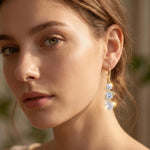 Crystal Long Tassel Minimalist Gift Drop Earrings