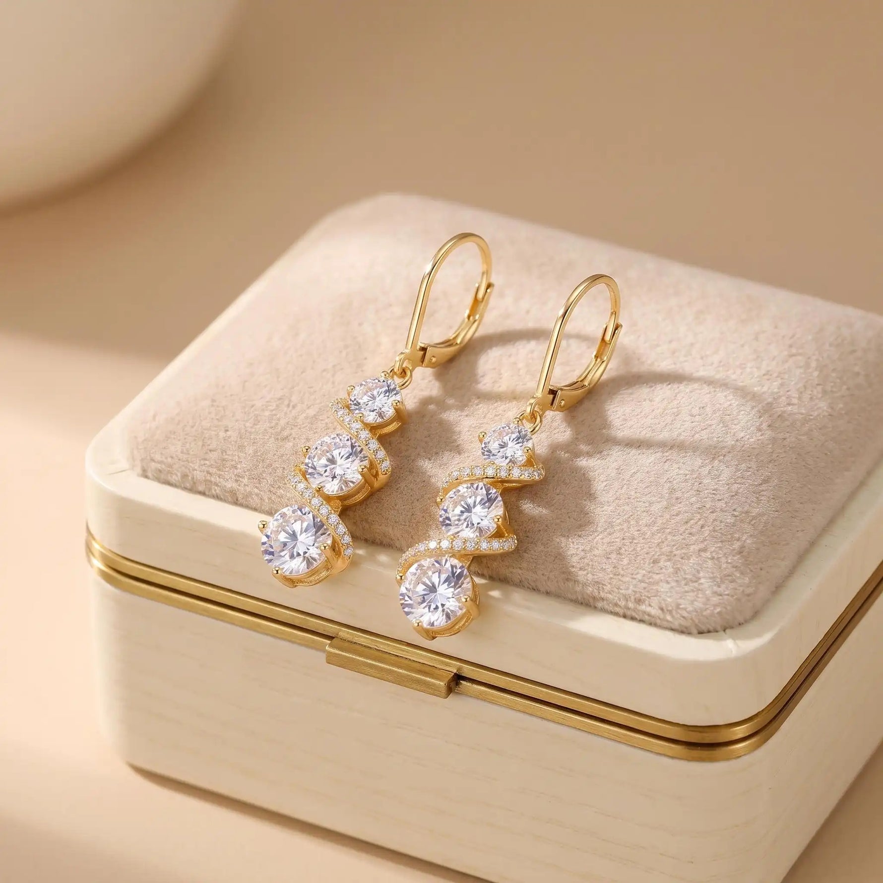 Crystal Long Tassel Minimalist Gift Drop Earrings