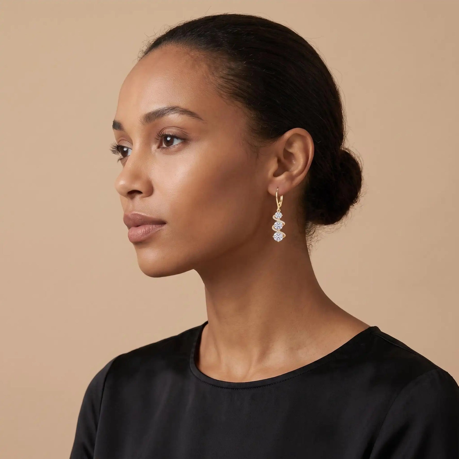 Crystal Long Tassel Minimalist Gift Drop Earrings