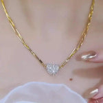 Crystal Magnetic Heart Necklace