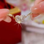 Crystal Magnetic Heart Necklace