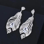 Crystal Needles Drop Earrings