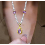 Crystal Pearl Necklace