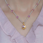 Crystal Pearl Necklace