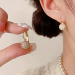 Crystal Round Ear Cuffs