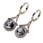 Crystal Round Retro Hoop Earrings