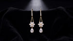 Crystal Snowflake Drop Earrings