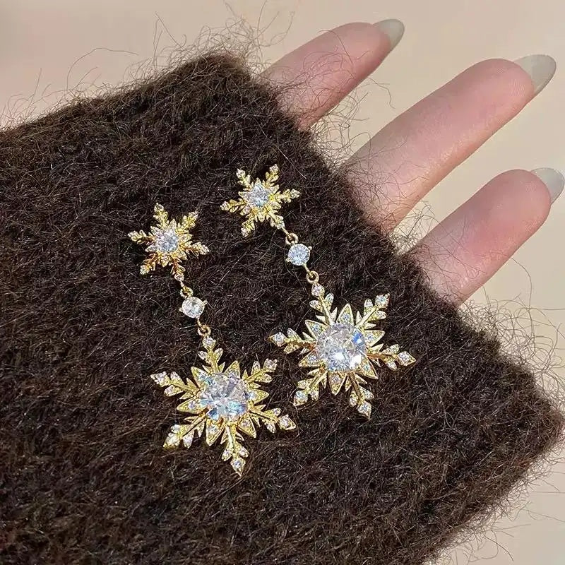 Crystal Snowflake Earrings