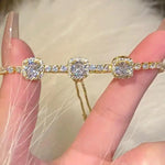 Crystal Square Adjustable Bracelet