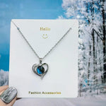 Crystal Starry Sky Stone Temperature-Sensitive Pendant Necklace