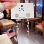 Crystal Tassel for Square Round Drop Earrings