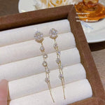 Crystal Tassel for Square Round Drop Earrings