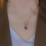 Crystal Teardrop Necklace