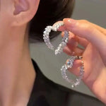 Crystal Wheat Front Back Ear Earrings