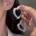 Crystal Wheat Front Back Ear Earrings