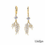 Crystal Wheat Stud Earrings