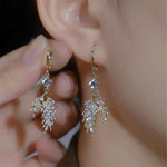 Crystal Wheat Stud Earrings