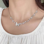 Crystal White Mother of Pearl Necklace