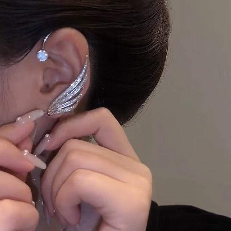 Crystal Wing No Piercing Ear Cuffs