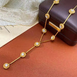Crystal Y-Shaped Tassel Sweater Chain Necklace