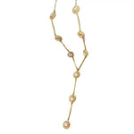Crystal Y-Shaped Tassel Sweater Chain Necklace