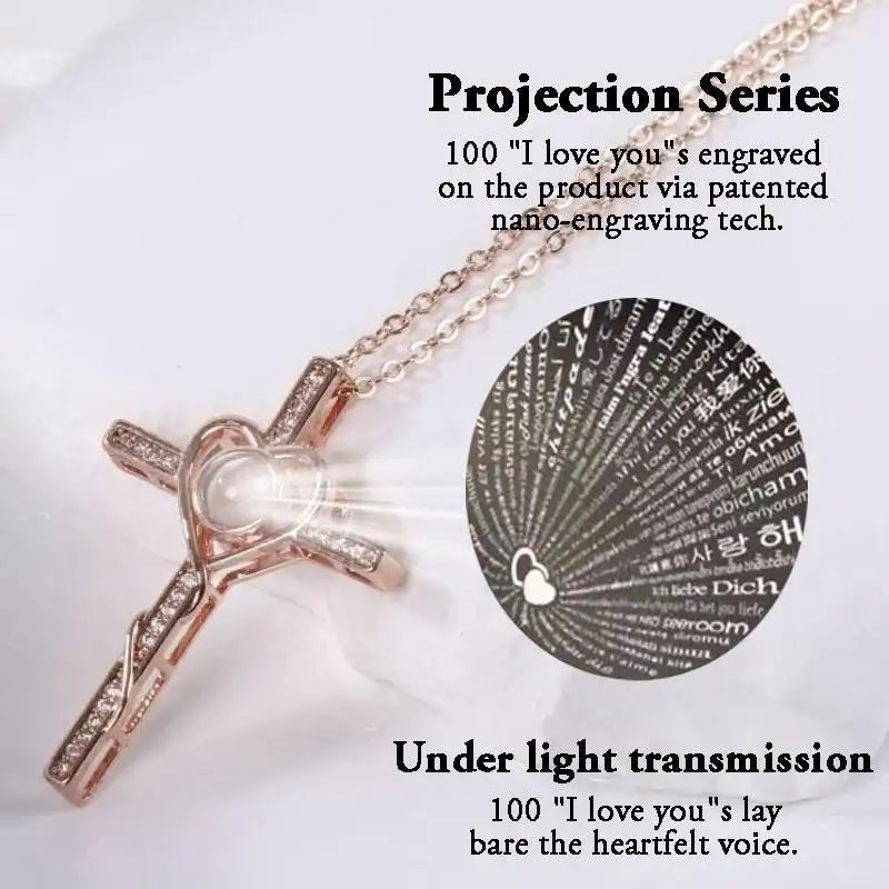 Custom Photo Cross Necklace