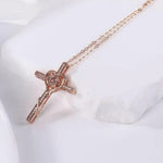 Custom Photo Cross Necklace