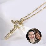 Custom Photo Cross Necklace