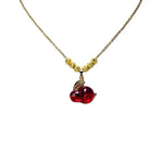 Cute Pink Crystal Bunny Necklace