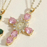 Cz Virgin Mary Cross Creative Necklace
