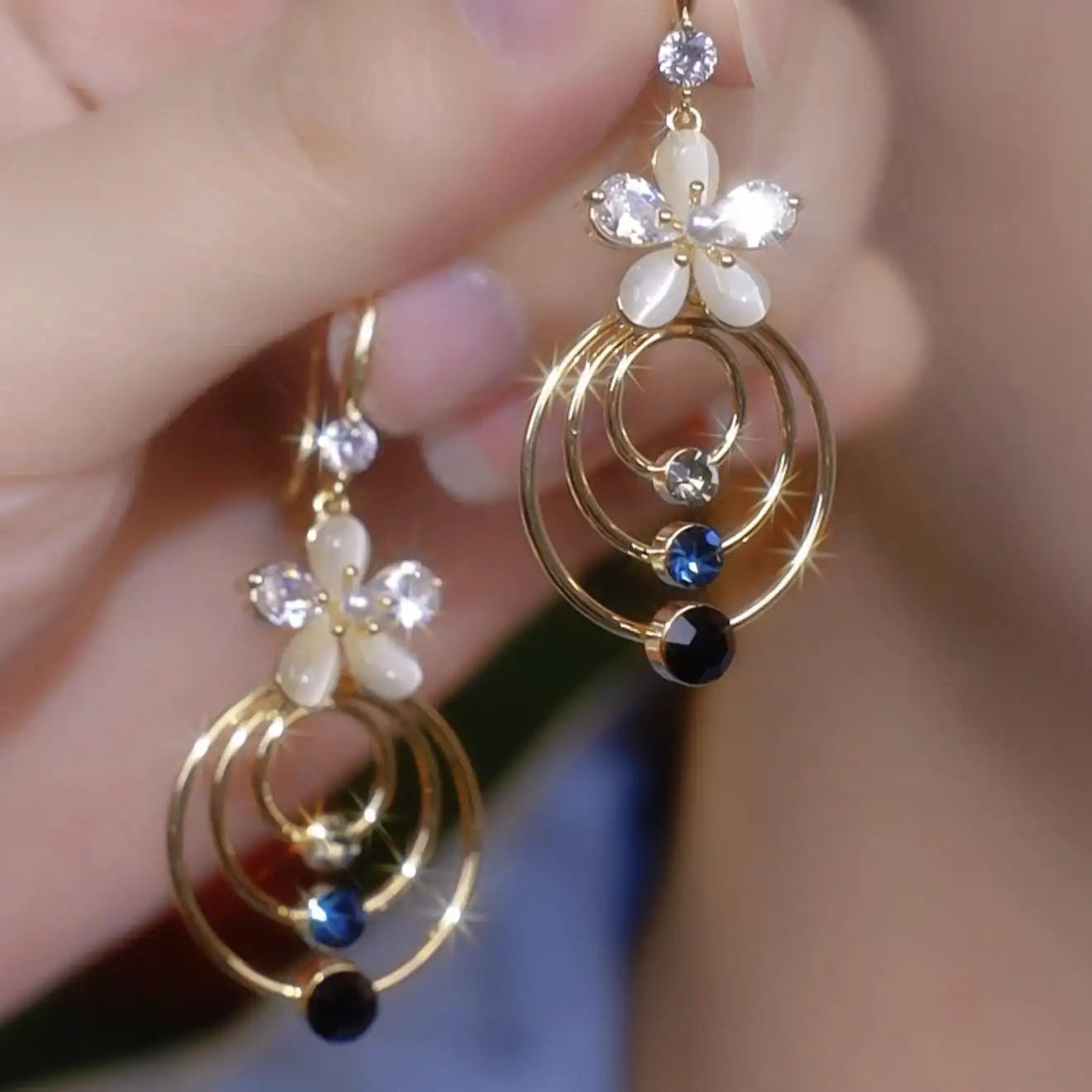 Daisy Hoop Earrings