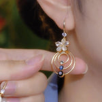 Daisy Hoop Earrings