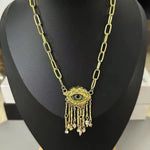 Dark Evil Eye Hip Hop Necklace
