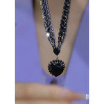 Dazzling Ocean Heart Crystal Bridal Jewelry Set